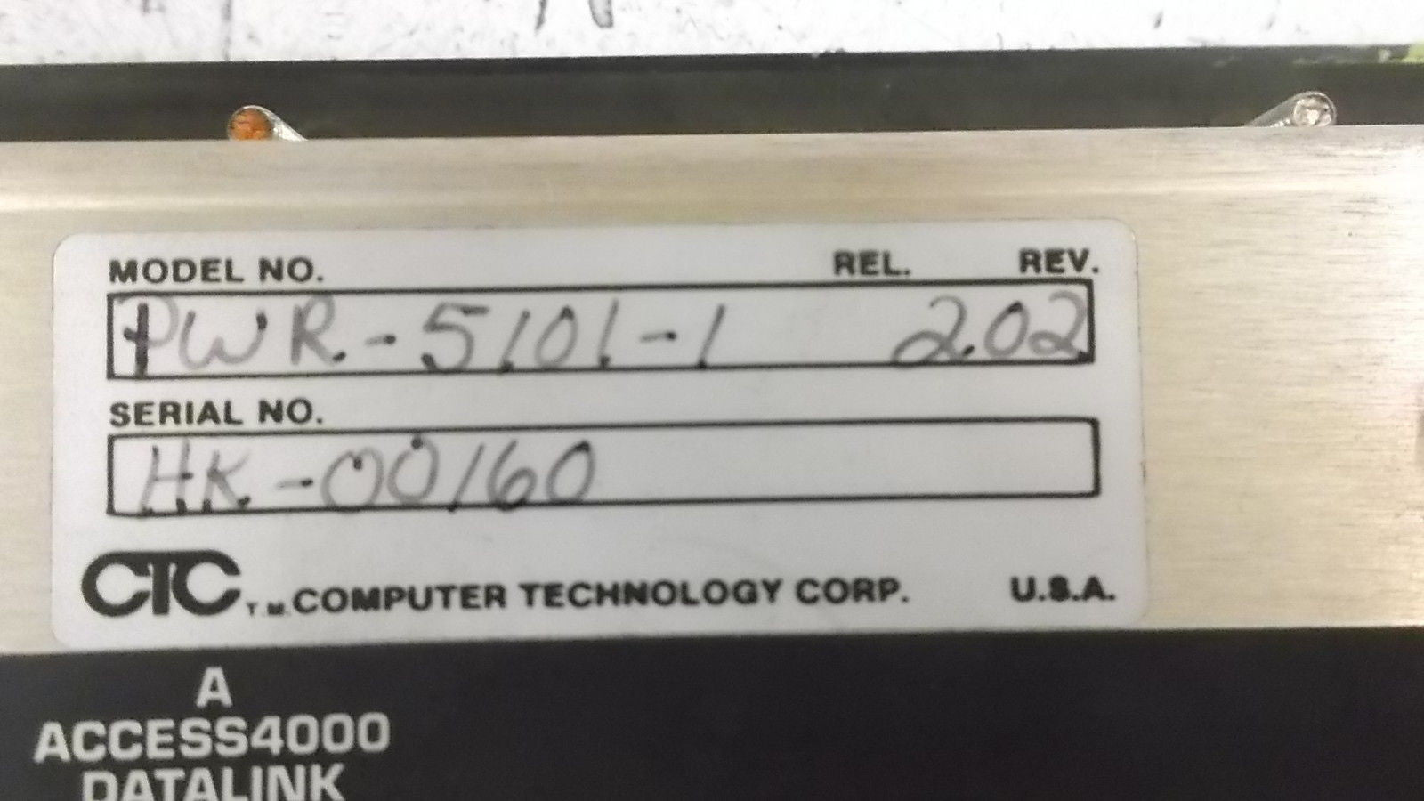 CTC PWR-5101-1 POWERSTATION *USED*