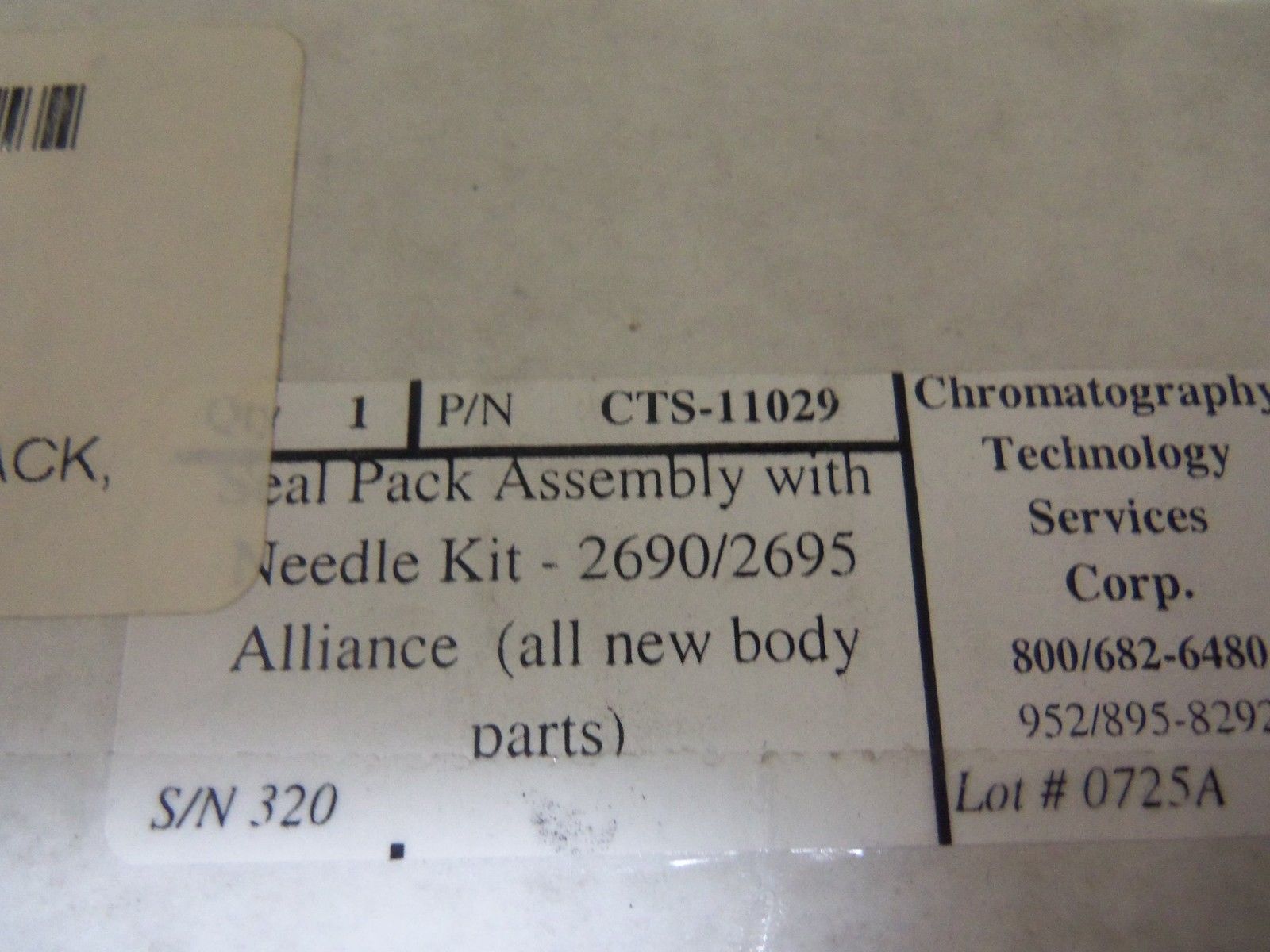 CTS CTS-11029 SEAL KIT W/ NEEDLE *NEW IN BOX*