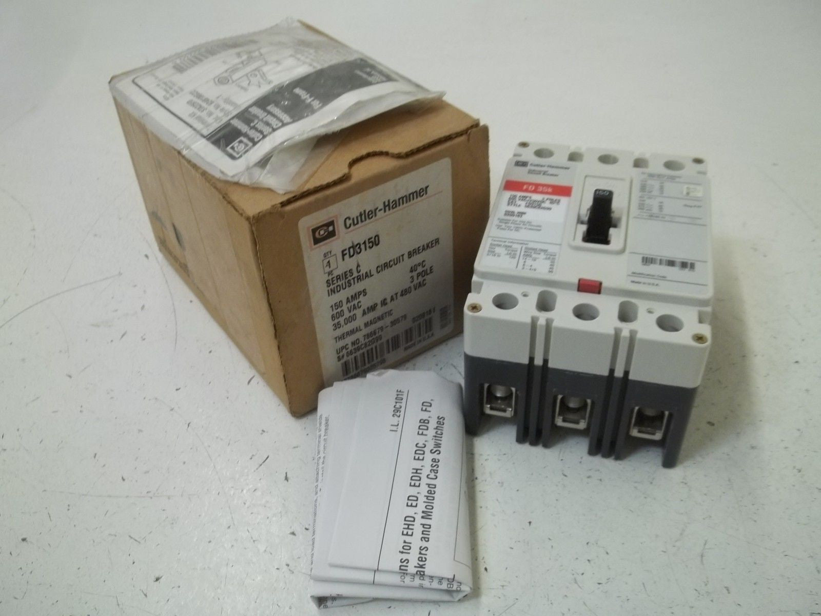 CULTER-HAMMER FD3150 CIRCUIT BREAKER *NEW IN BOX*