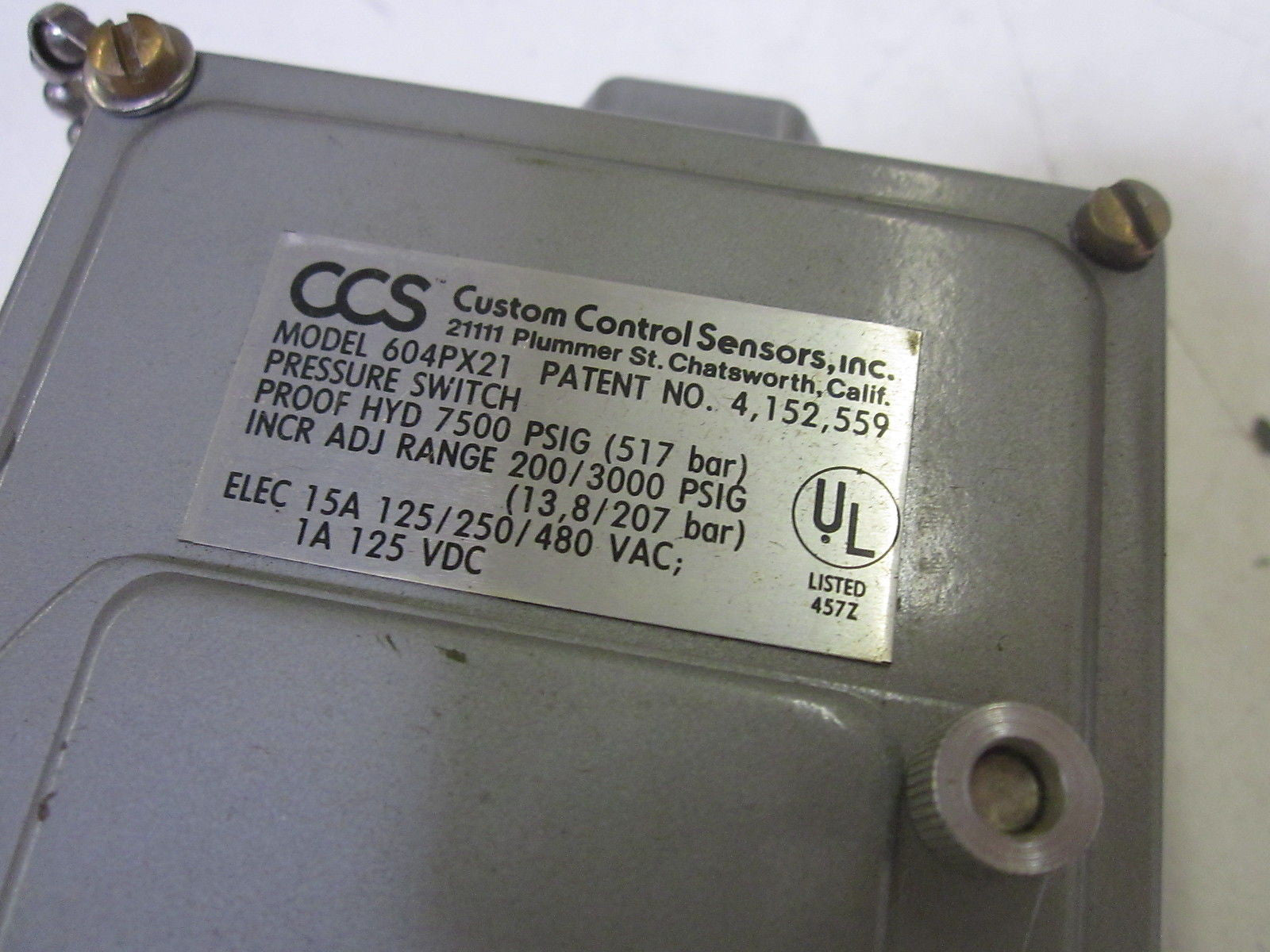 CUSTOM CONTROL SENSOR 604PX21 *NEW NO BOX*
