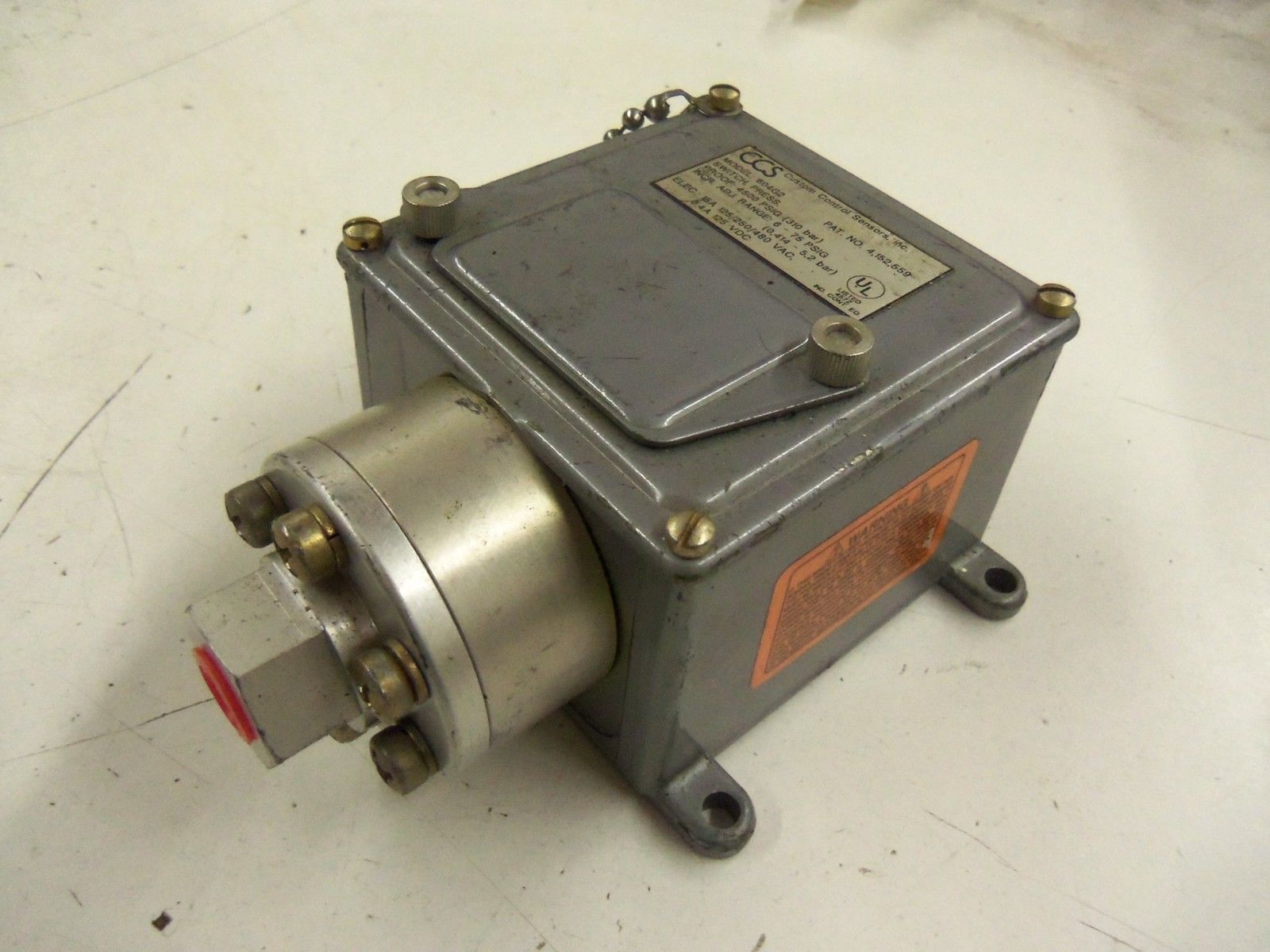 CCS 604G2 ADJUSTABLE PRESSURE SWITCH *USED*