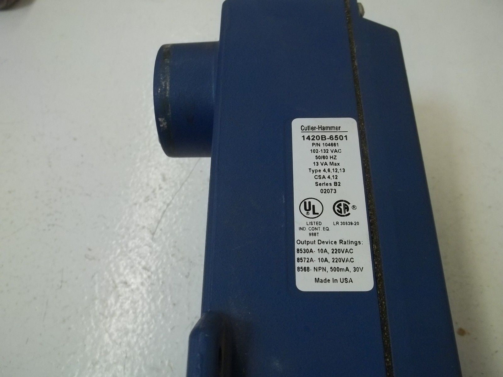 CUTLER HAMMER 1420B-6501 *USED*