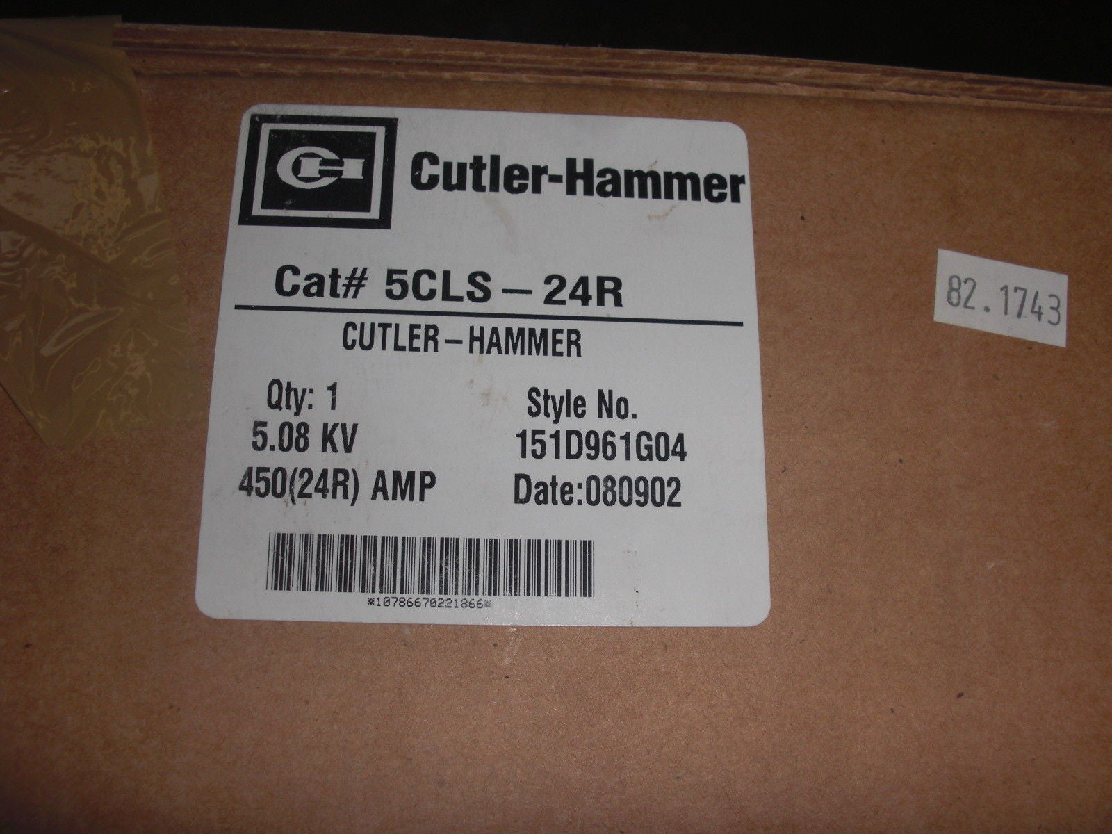 CUTLER HAMMER 5CLS-24R *NEW IN THE BOX*