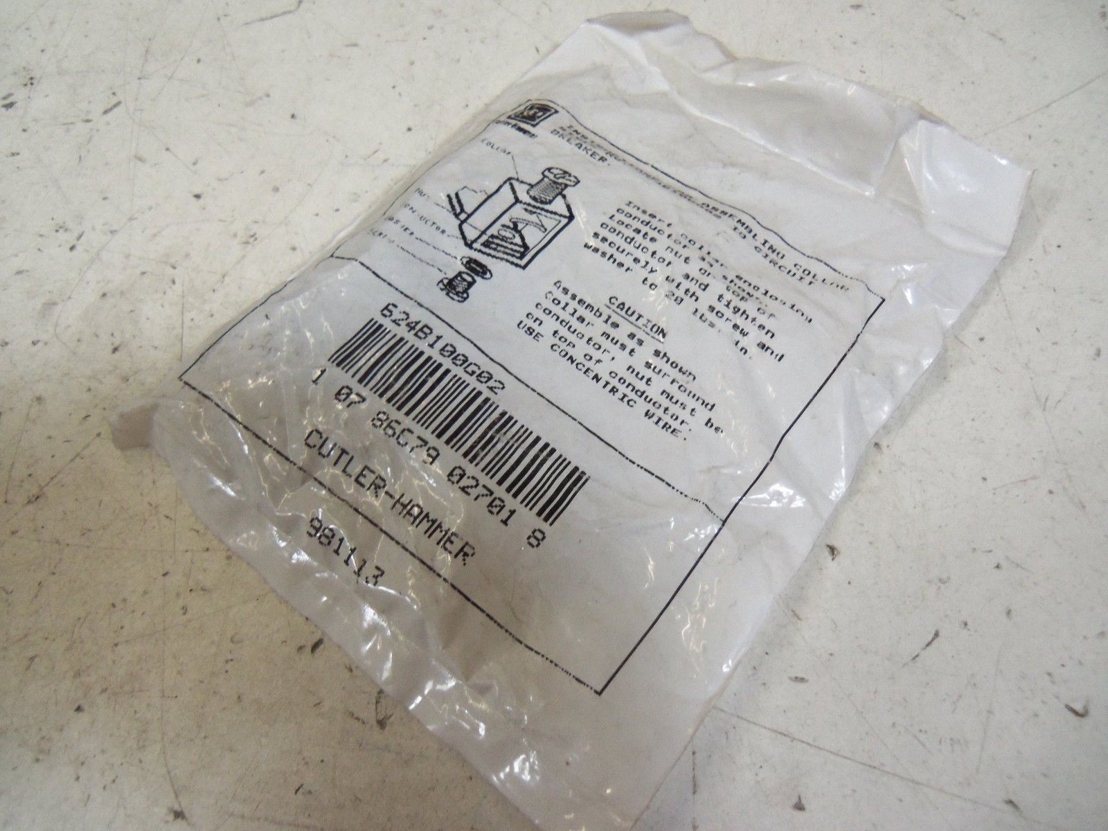 CUTLER HAMMER 624B100G02 *NEW IN FACTORY BAG*