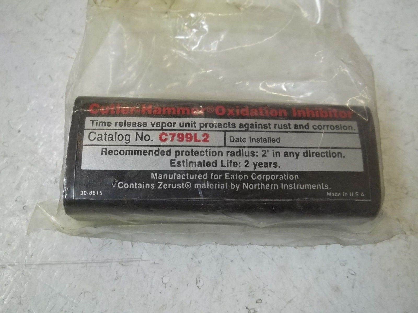 CUTLER HAMMER C799L2 OXIDATION INHIBITOR *NEW NO BOX*