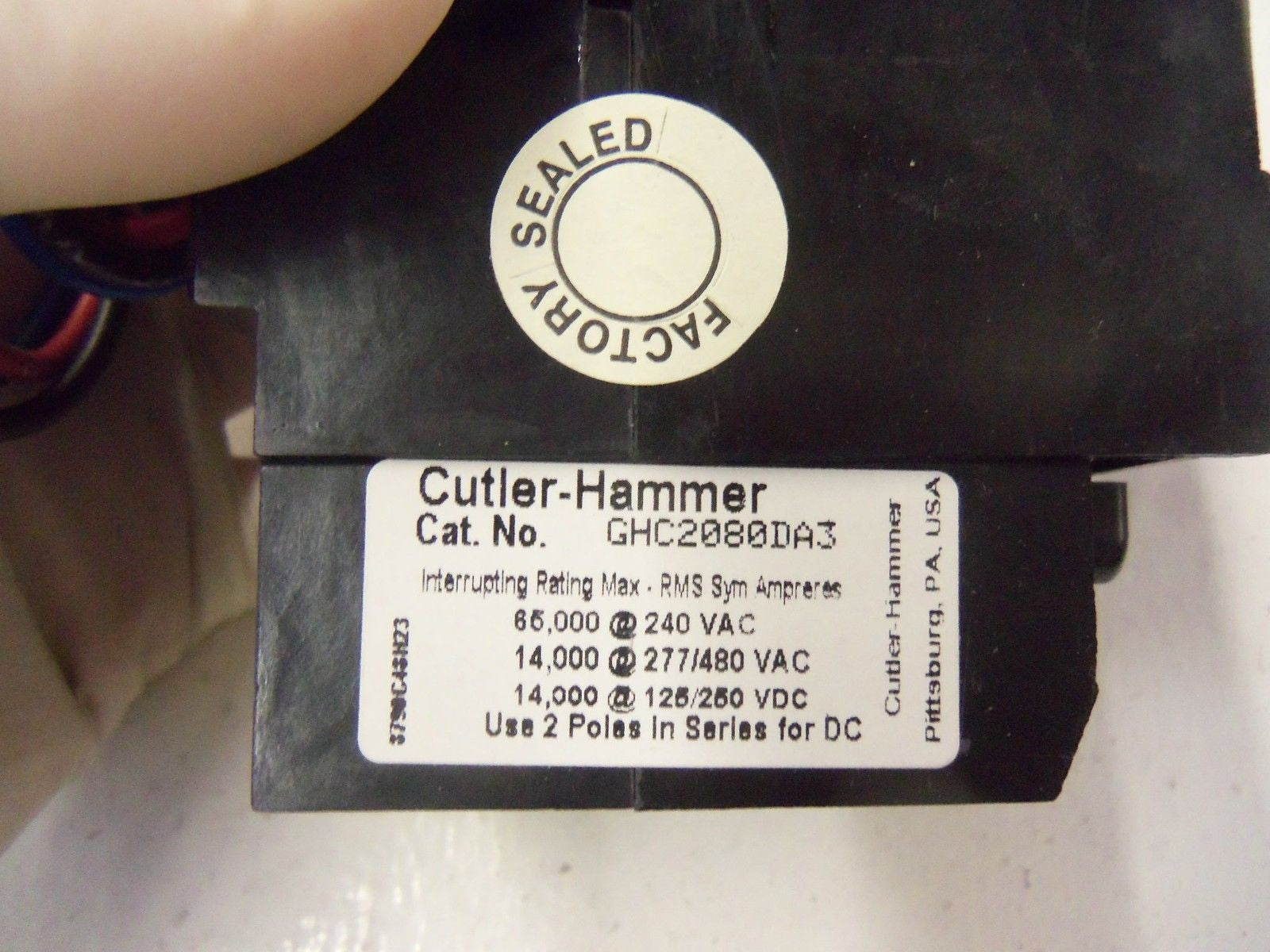 CUTLER HAMMER CIRCUIT BREAKER GHC2080DA3 *NEW IN BOX*