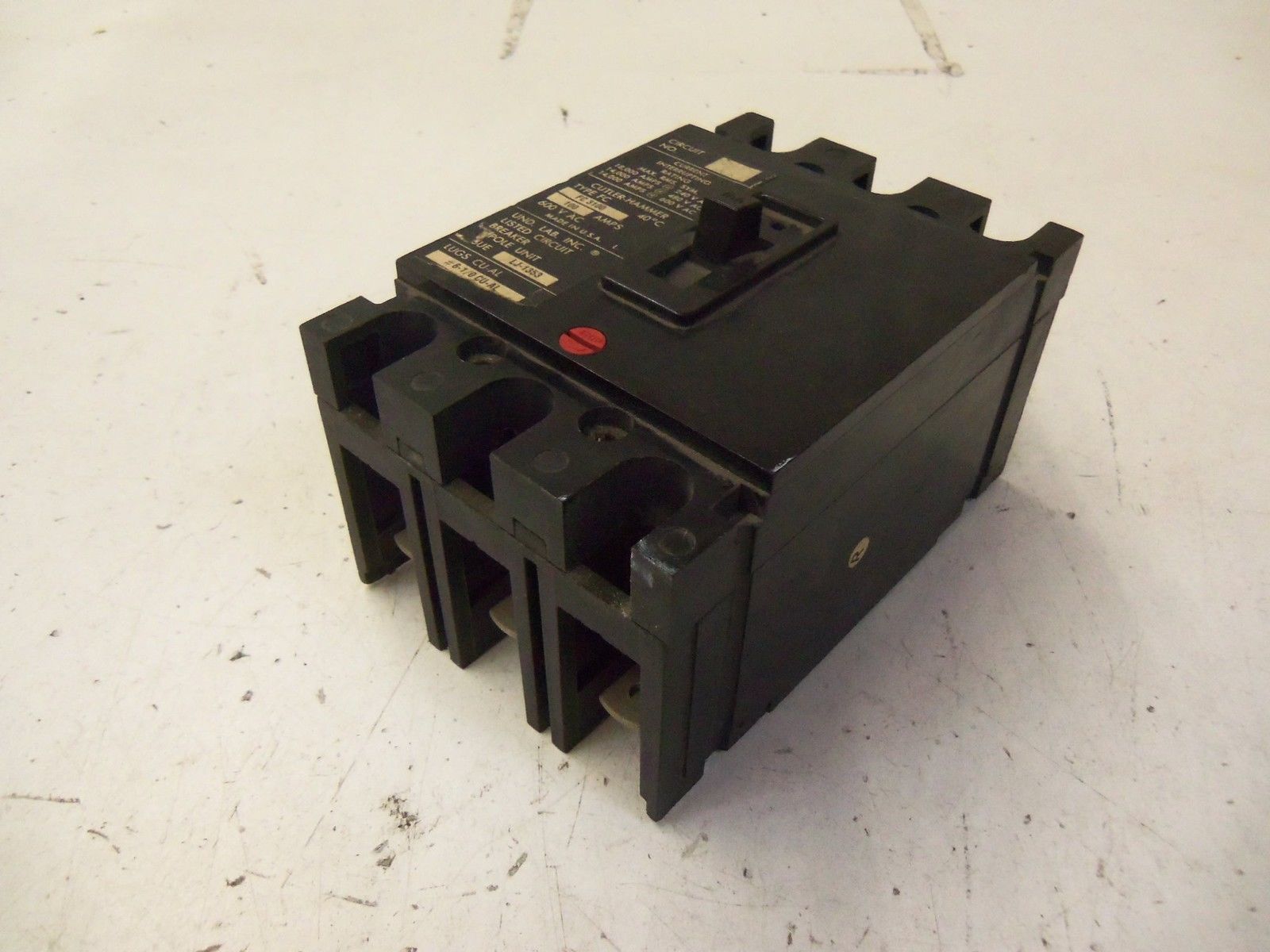 CUTLER HAMMER  CIRCUIT BREAKER FC3100 *USED*