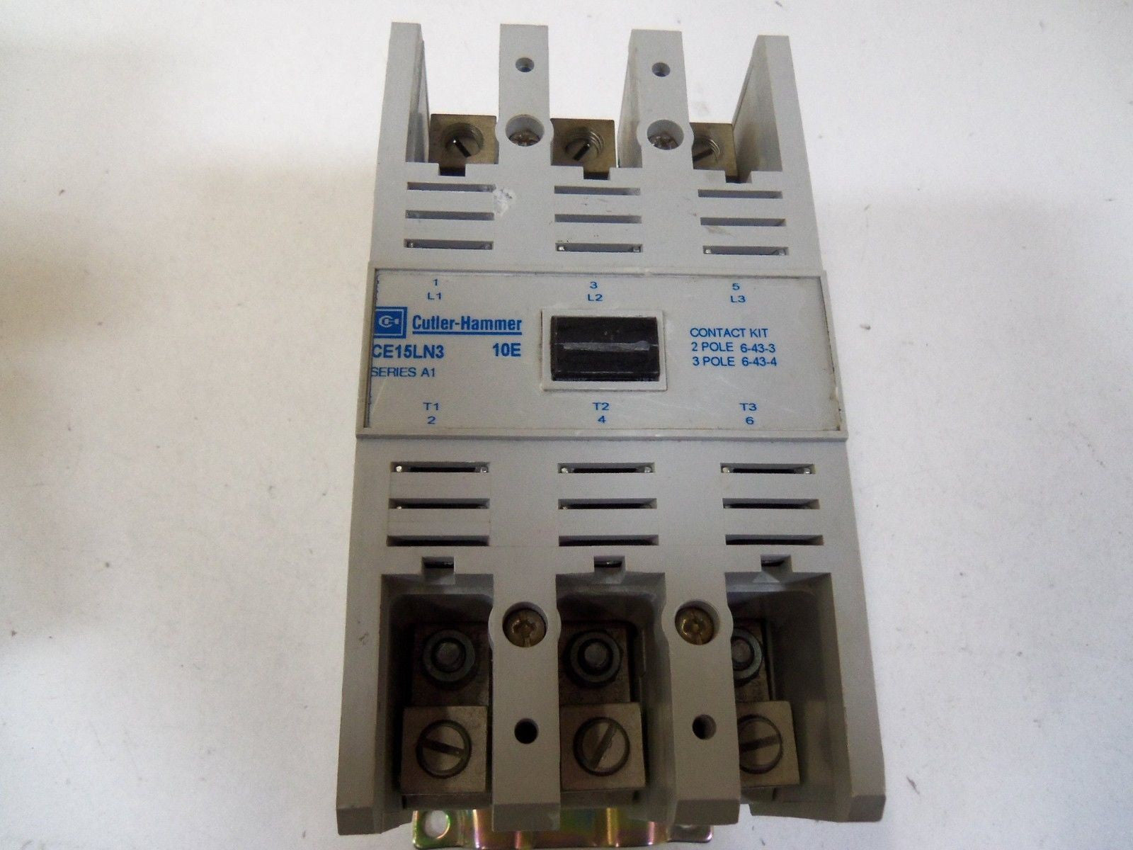 CUTLER HAMMER CONTACT STARTER KIT 3 POLE SERIES A1 CE15LN3 *USED*