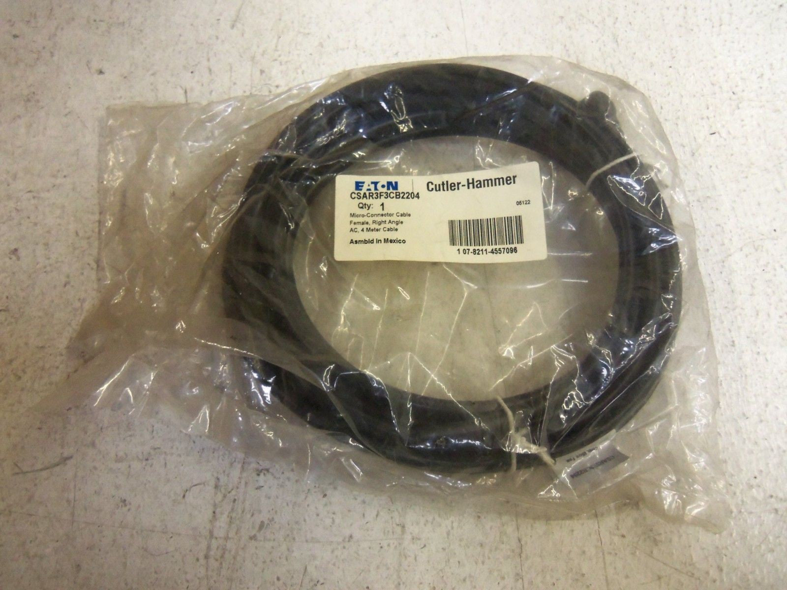 CUTLER HAMMER CSAR3F3CB2204 MICRO-CONNECTOR CABLE *NEW IN FACTORY BAG*