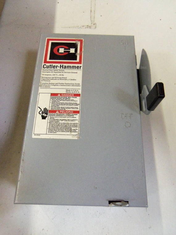 CUTLER HAMMER DG221NGB GENERAL DUTY SAFETY SWITCH *NEW NO BOX*