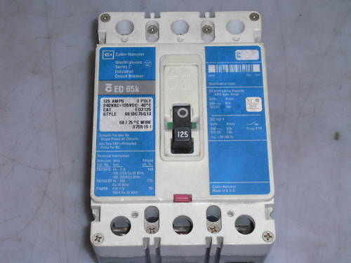 CUTLER HAMMER  ED3125 CIRCUIT BREAKER *USED*