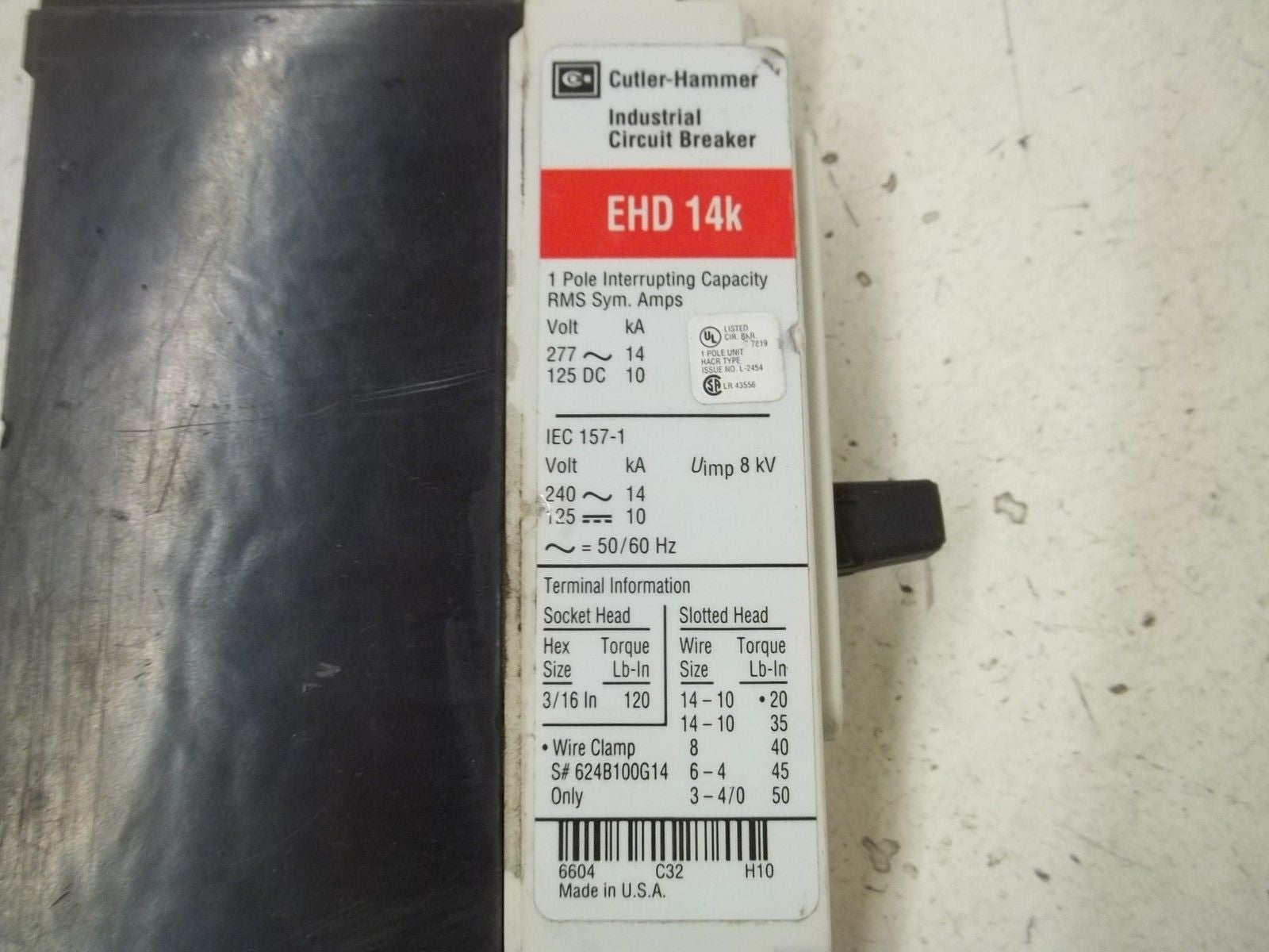 CUTLER HAMMER EHD1050 CIRCUIT BREAKER *NEW NO BOX*
