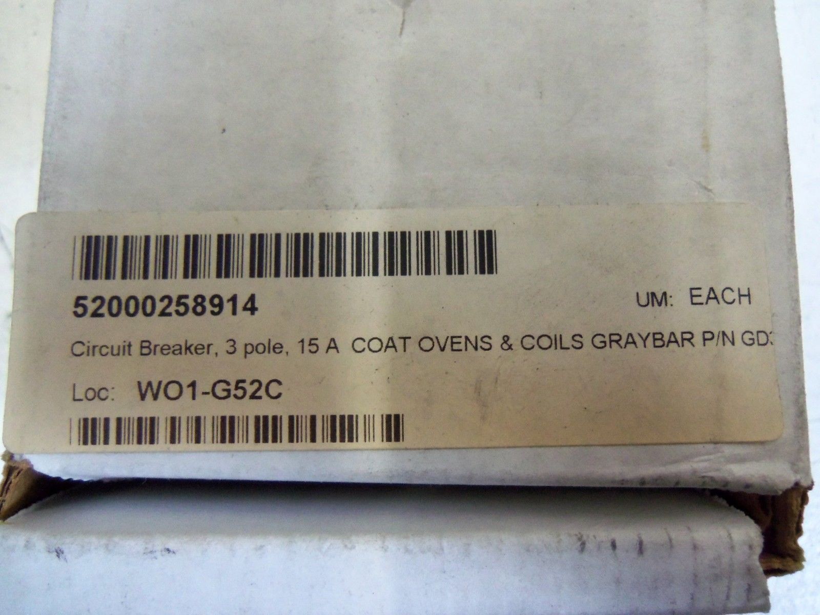 CUTLER HAMMER GD3015 w/ auxillary *NEW*