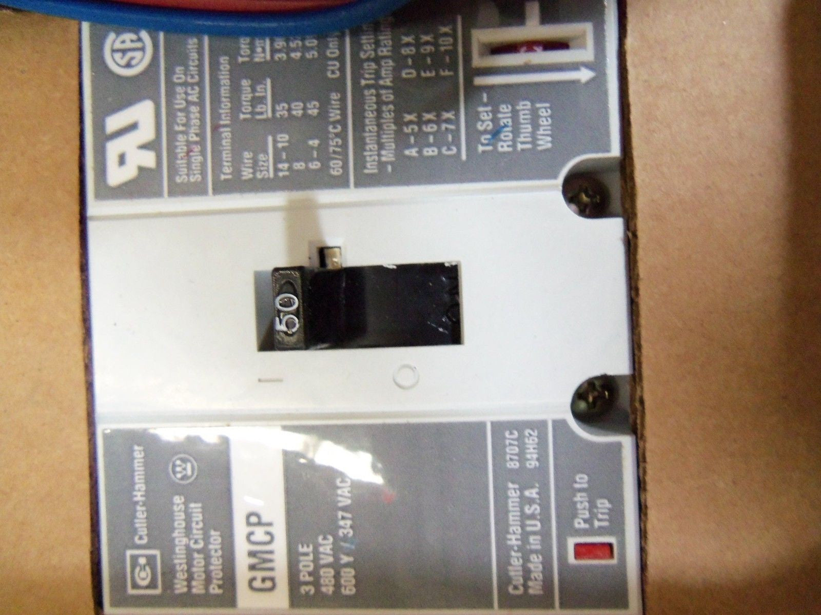 CUTLER HAMMER GMCP050K2CA3 *NEW IN BOX*
