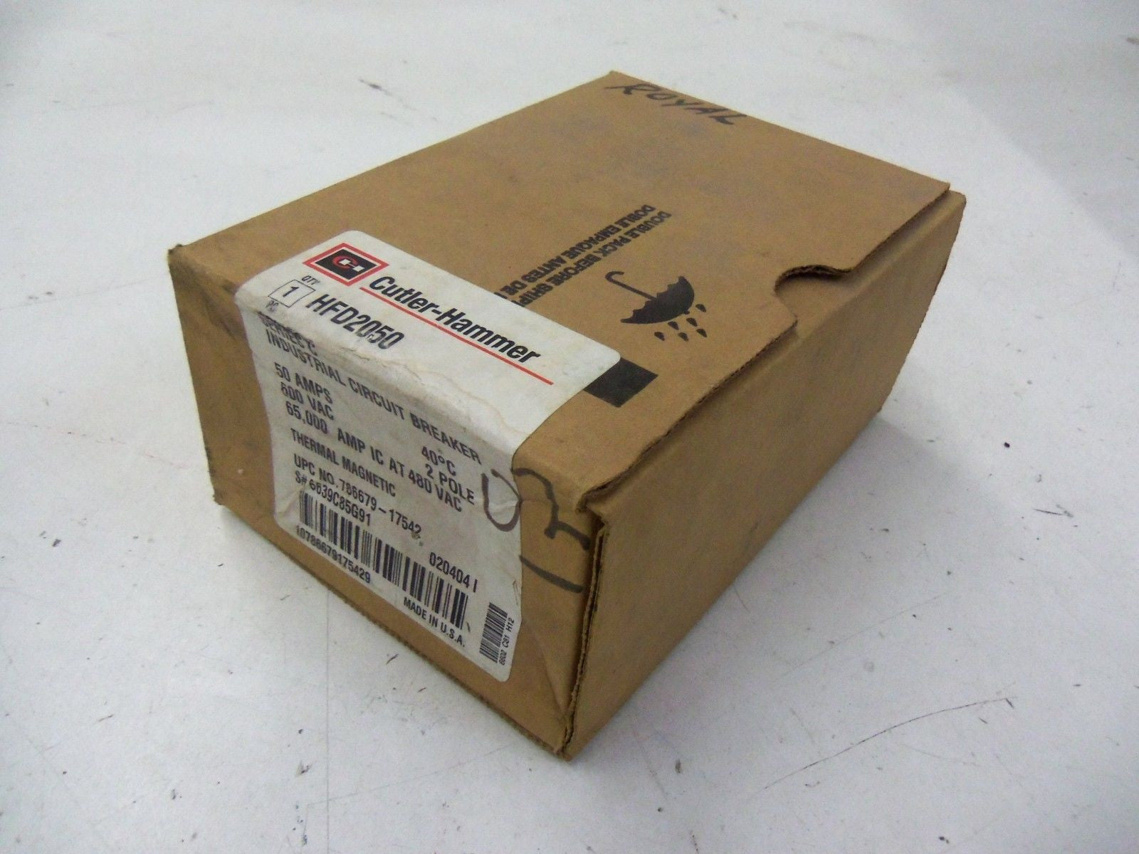 CUTLER-HAMMER HFD2050 CIRCUIT BREAKER *NEW IN BOX*