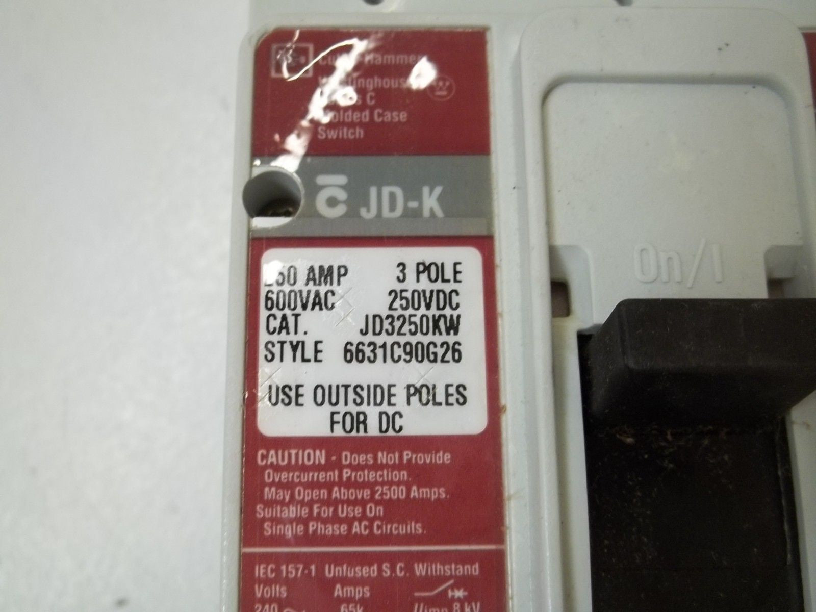 CUTLER-HAMMER JD3250KW CIRCUIT BREAKER *NEW IN BOX*
