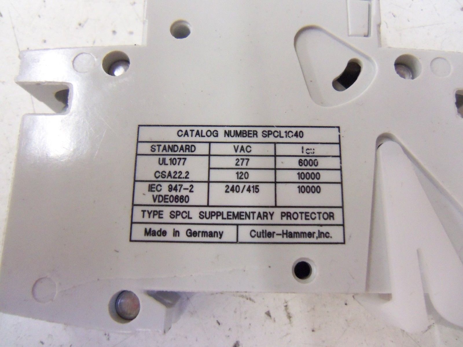 CUTLER HAMMER SPCL1C40 *NEW NO BOX*