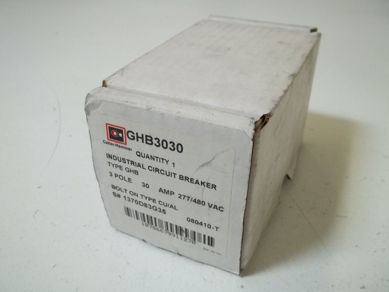 CUTLER HAMMER GHB3030 INDUSTRIAL CIRCUIT BREAKER *NEW IN BOX*