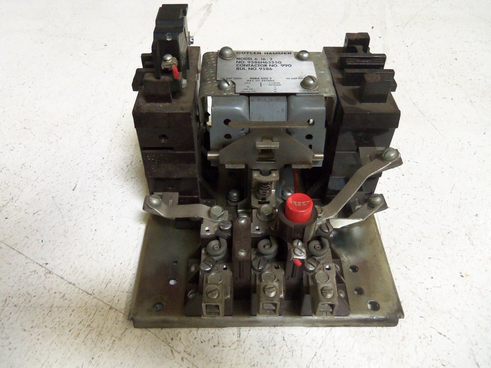 CUTLER HAMMER 6-16-2 CONTACT KIT *USED*