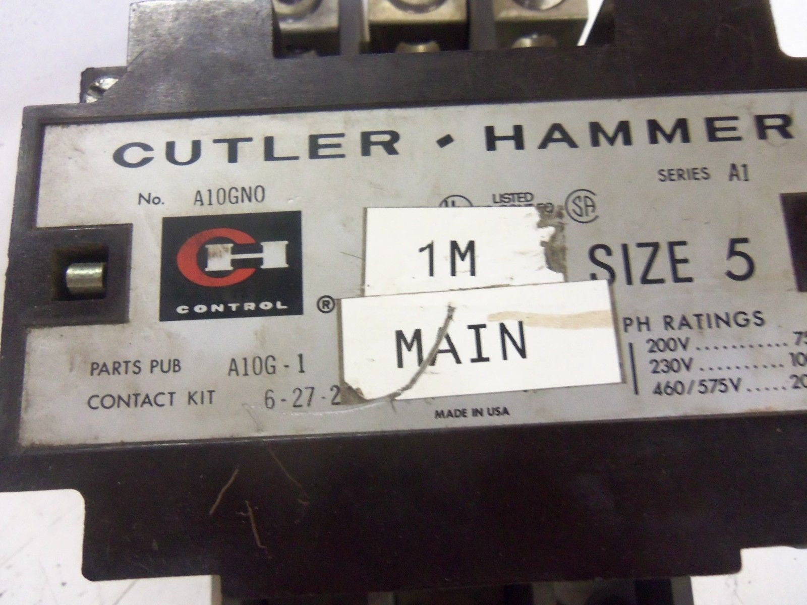 CUTLER HAMMER A10GN0 *USED*
