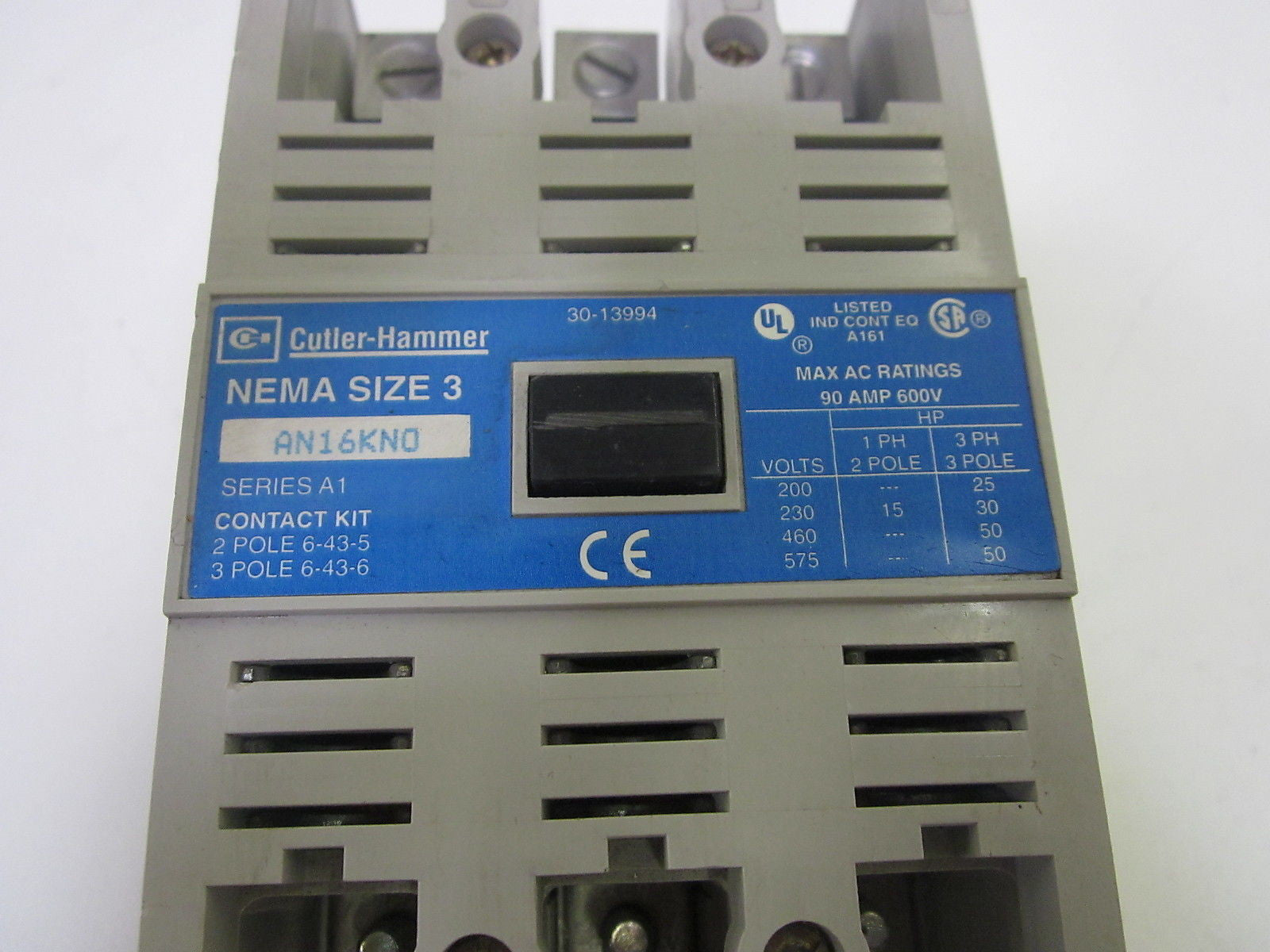 CUTLER HAMMER AN16KN0 NEMA SIZE 3 *NEW NO BOX*