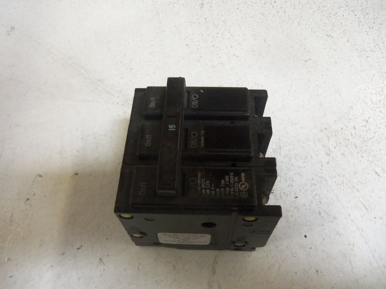 CUTLER HAMMER BR315 CIRCUIT BREAKER *USED*