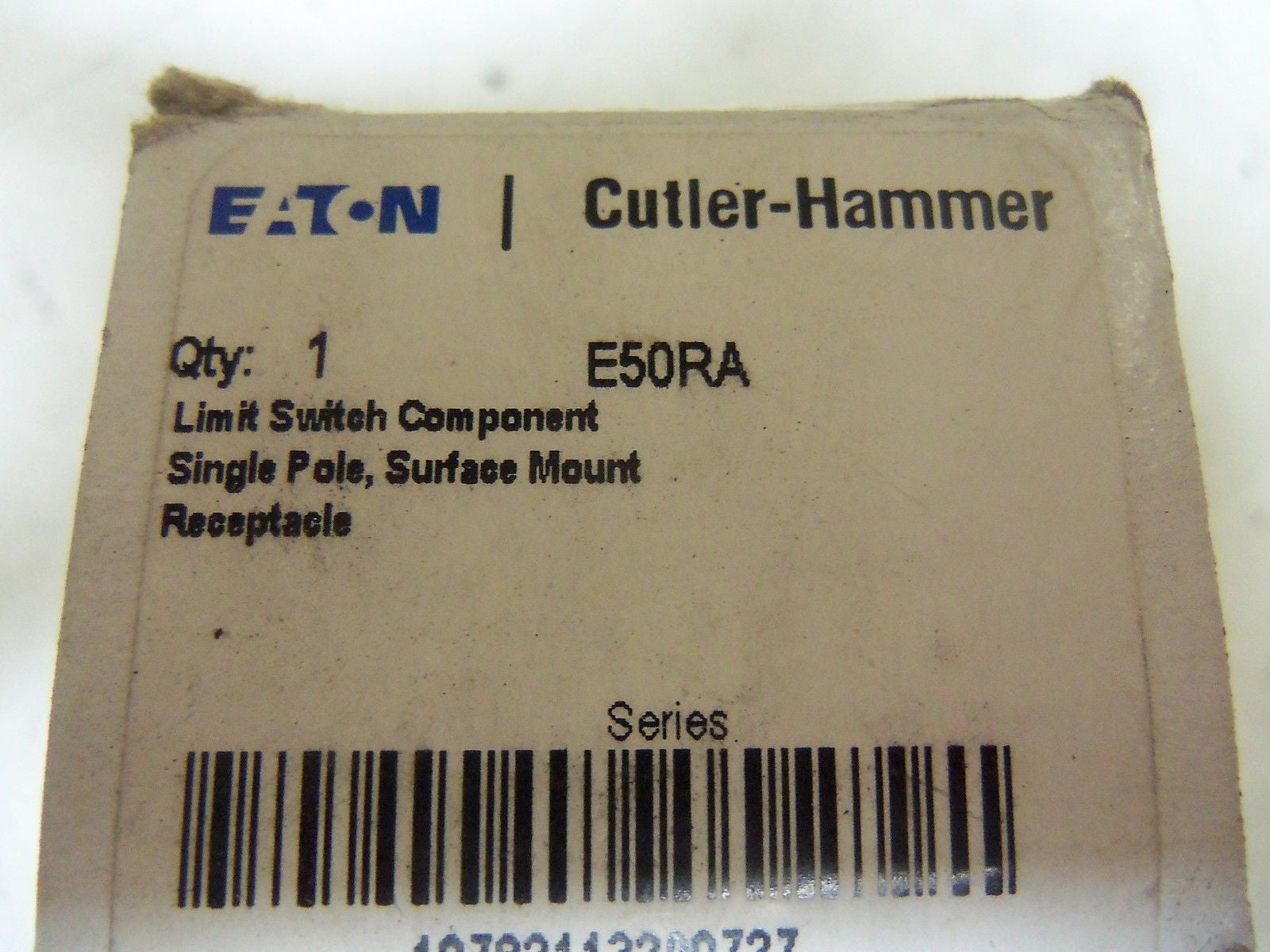 CUTLER HAMMER E50RA LIMIT SWITCH RECEPTACLE *NEW IN BOX*