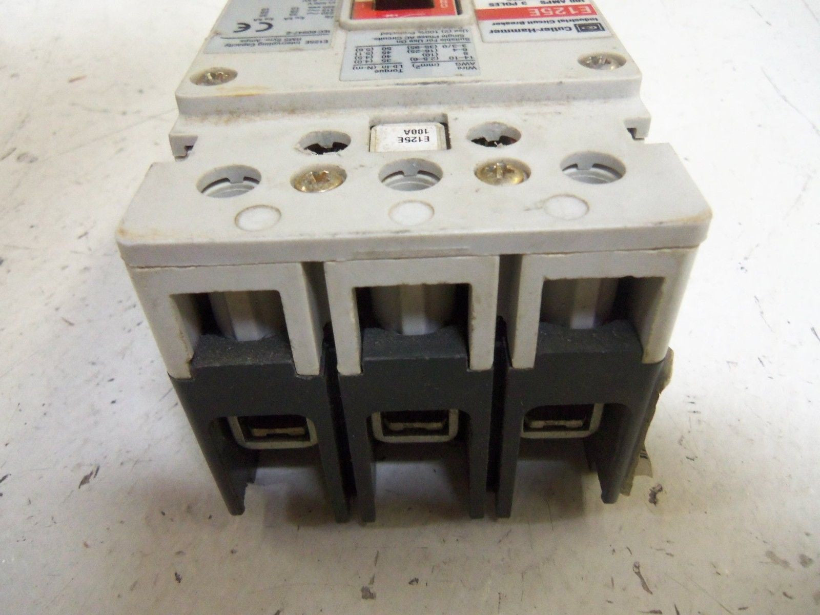 CUTLER HAMMER EGE3100FFG CIRCUIT BREAKER *USED*