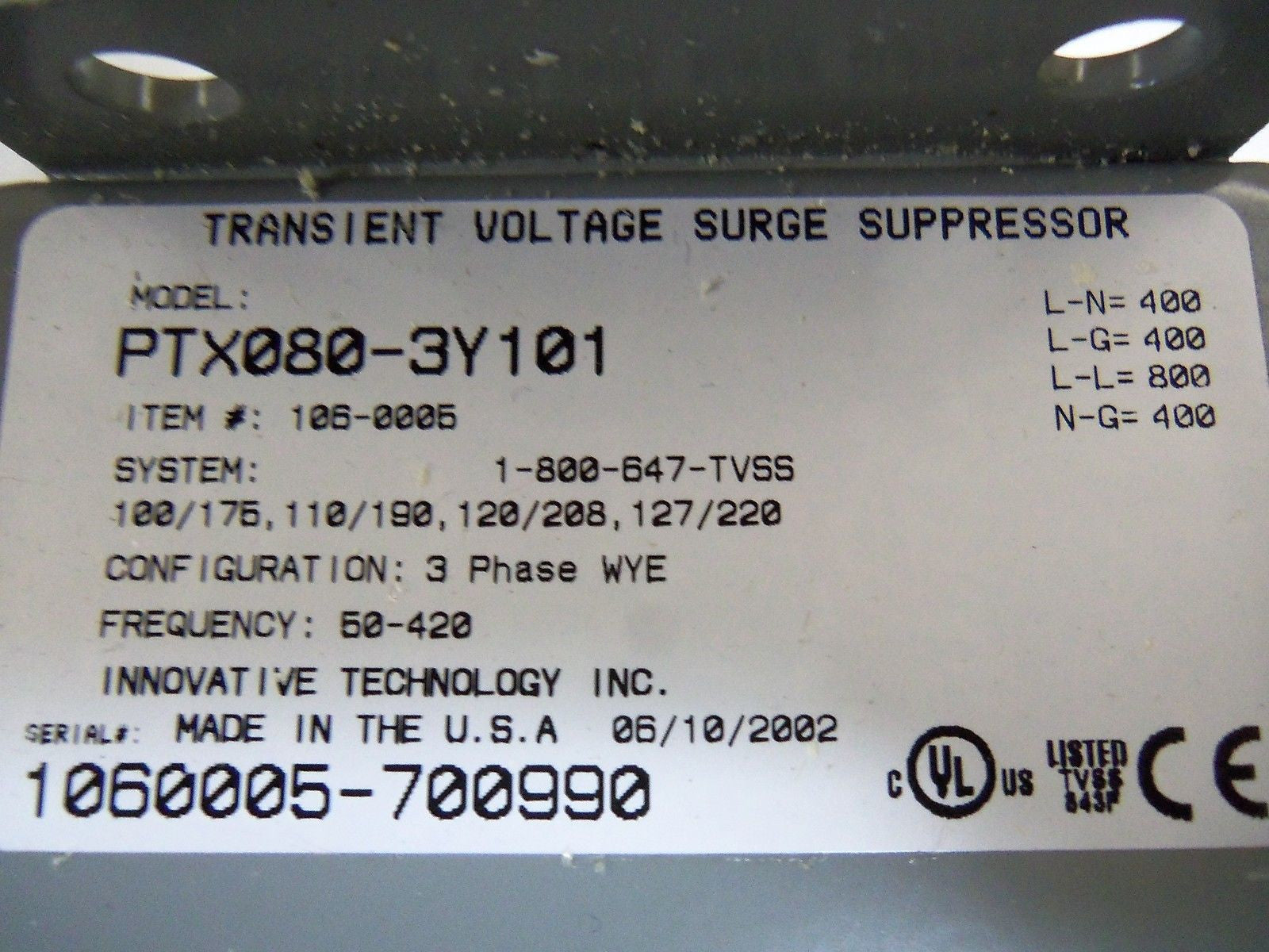 CUTLER HAMMER PTX080-3Y101 *NEW IN BOX*
