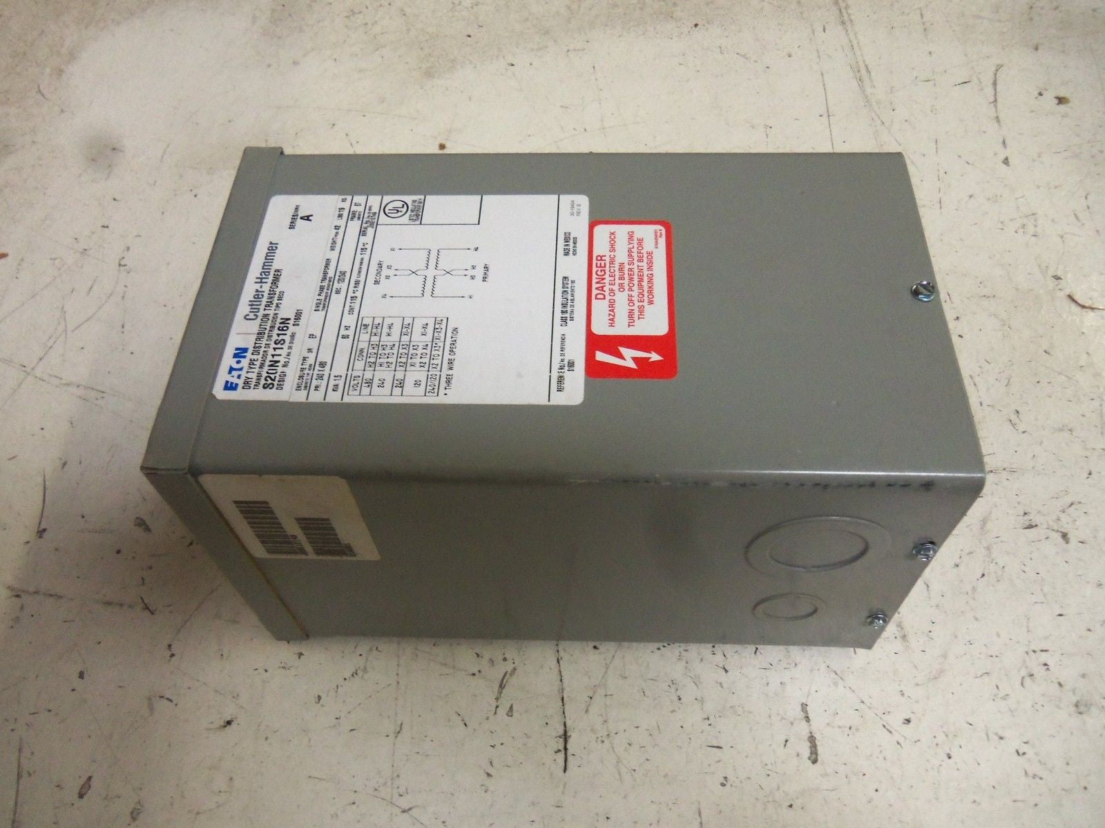 CUTLER HAMMER S20N11S16N TRANSFORMER *NEW NO BOX*