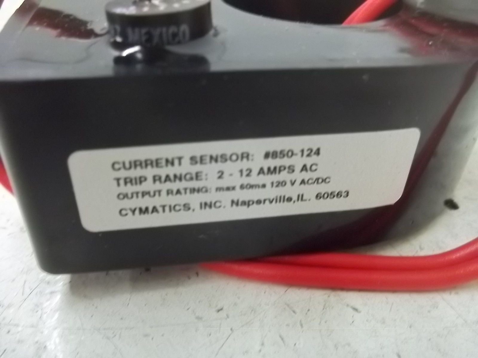 CYMATICS INC. 850-124 CURRENT SENSOR *NEW NO BOX*