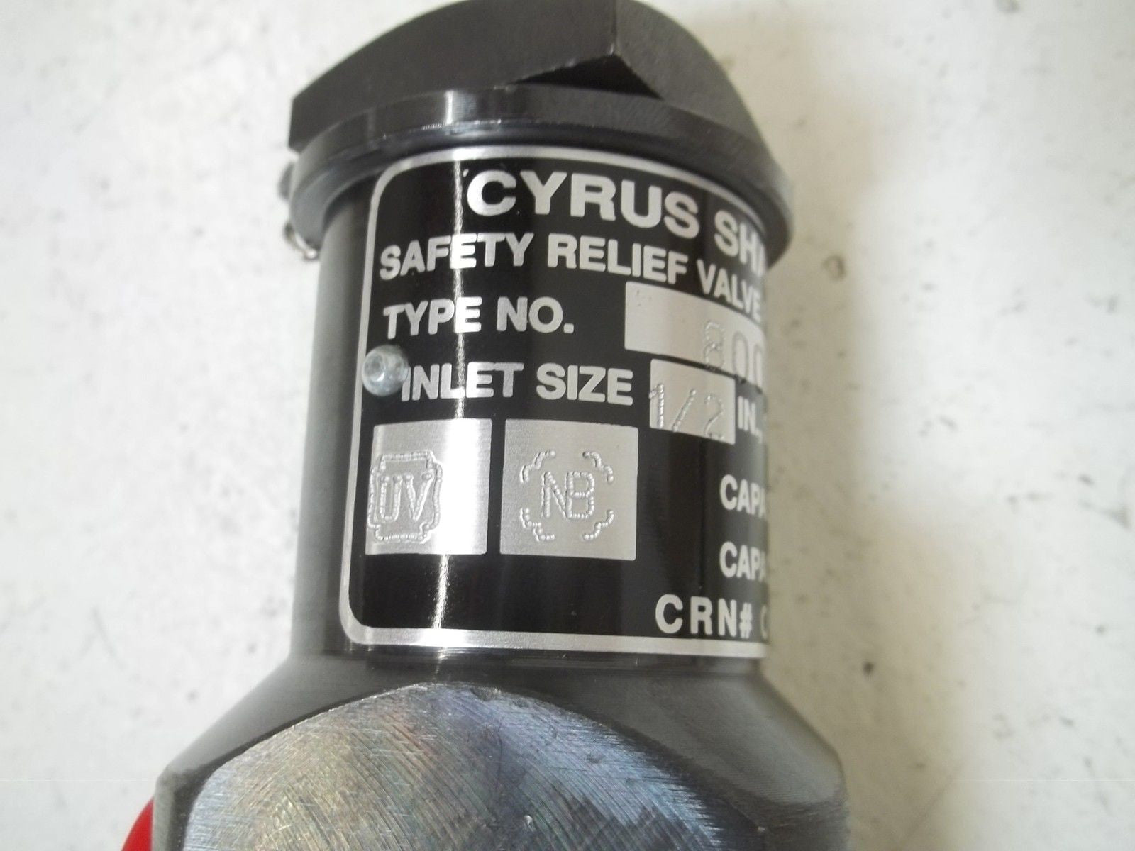 CYRUS SHANK 800 SAFETY RELIEF VALVE 225# *NEW IN BOX*