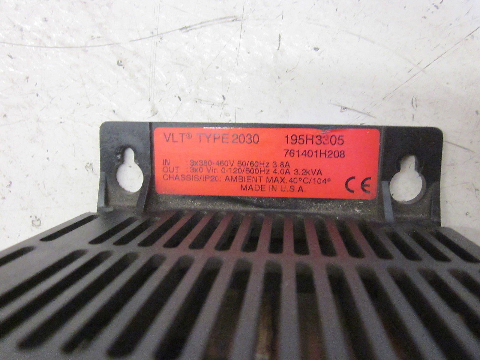 DANFOSS TYPE 2030 195H3305 VARIABLE SPEED DRIVE 460V*USED*