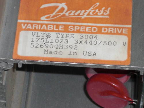 DANFOSS VARIABLE SPEED DRIVE 175L1023 *USED*