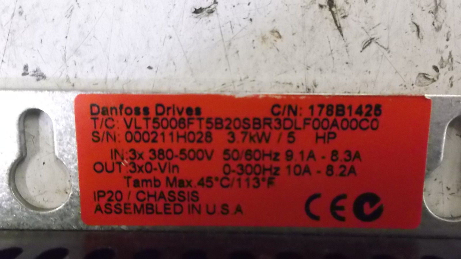 DANFOSS VLT5006FT5B20SBR3DLF00A00C0 DRIVE *NEW IN BOX*