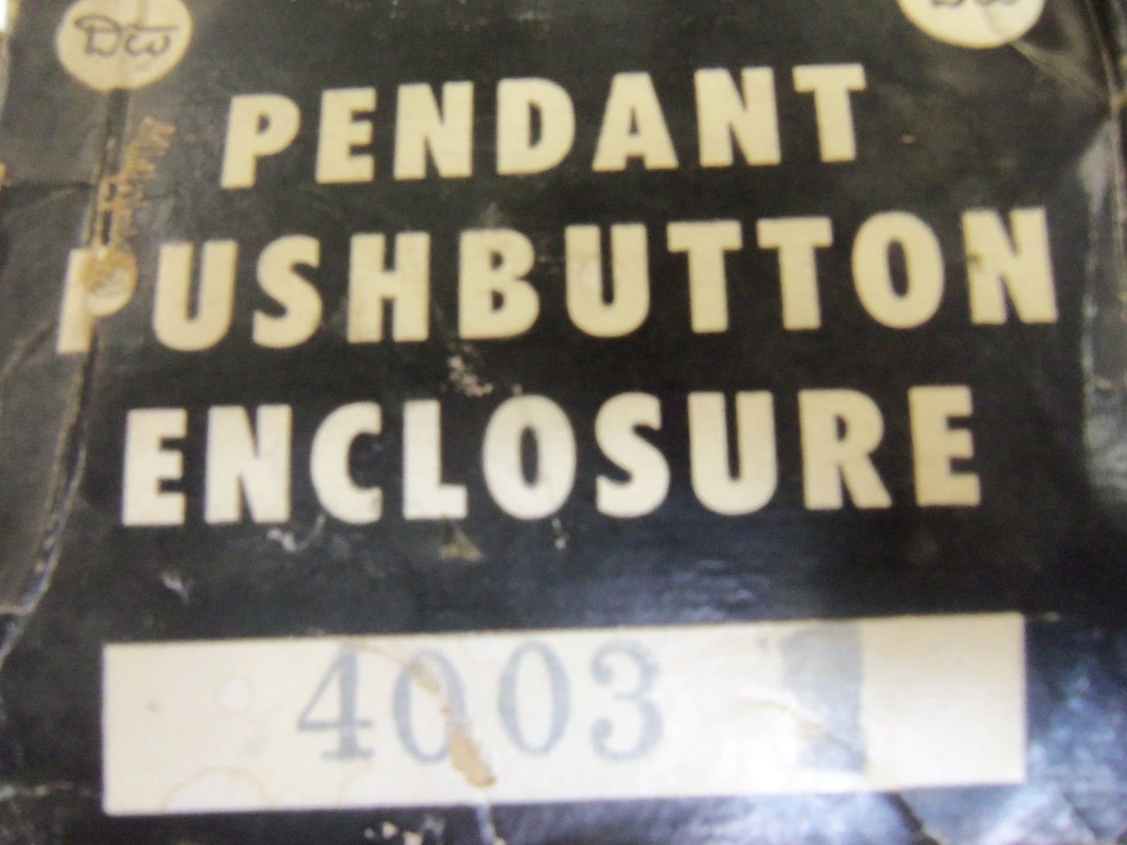 DANIEL WOODHEAD 4003 PUSHBUTTON ENCLOSURE *NEW IN BOX*