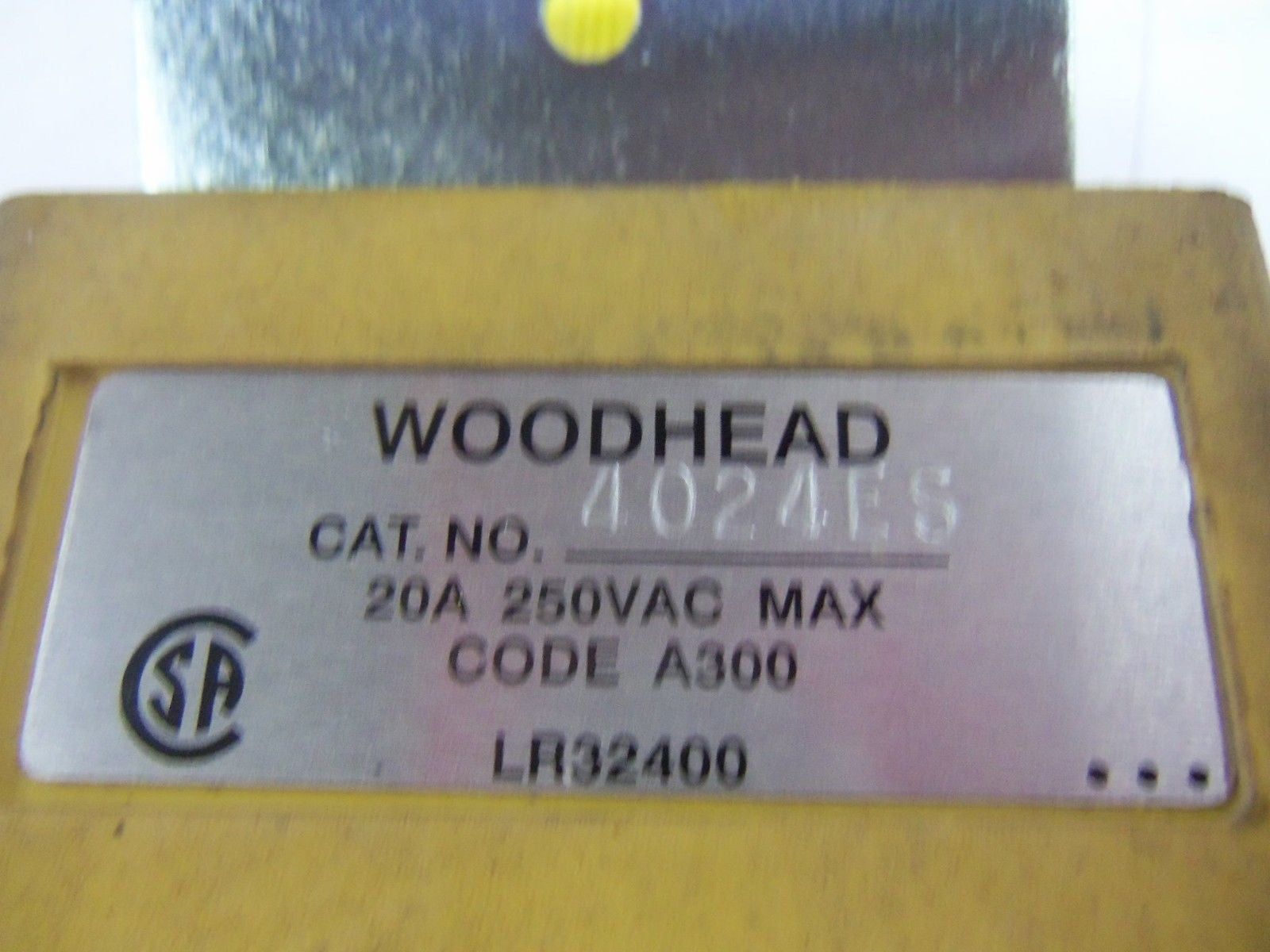 DANIEL WOODHEAD 4024ES 6-PUSHBUTTON PENDANT STATION *USED*