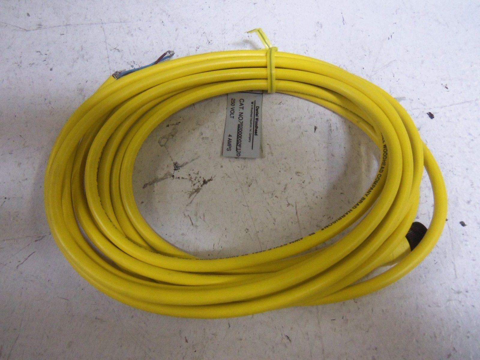 DANIEL WOODHEAD 70034 702000D02F120 CONNECTOR CABLE *NEW NO BOX*