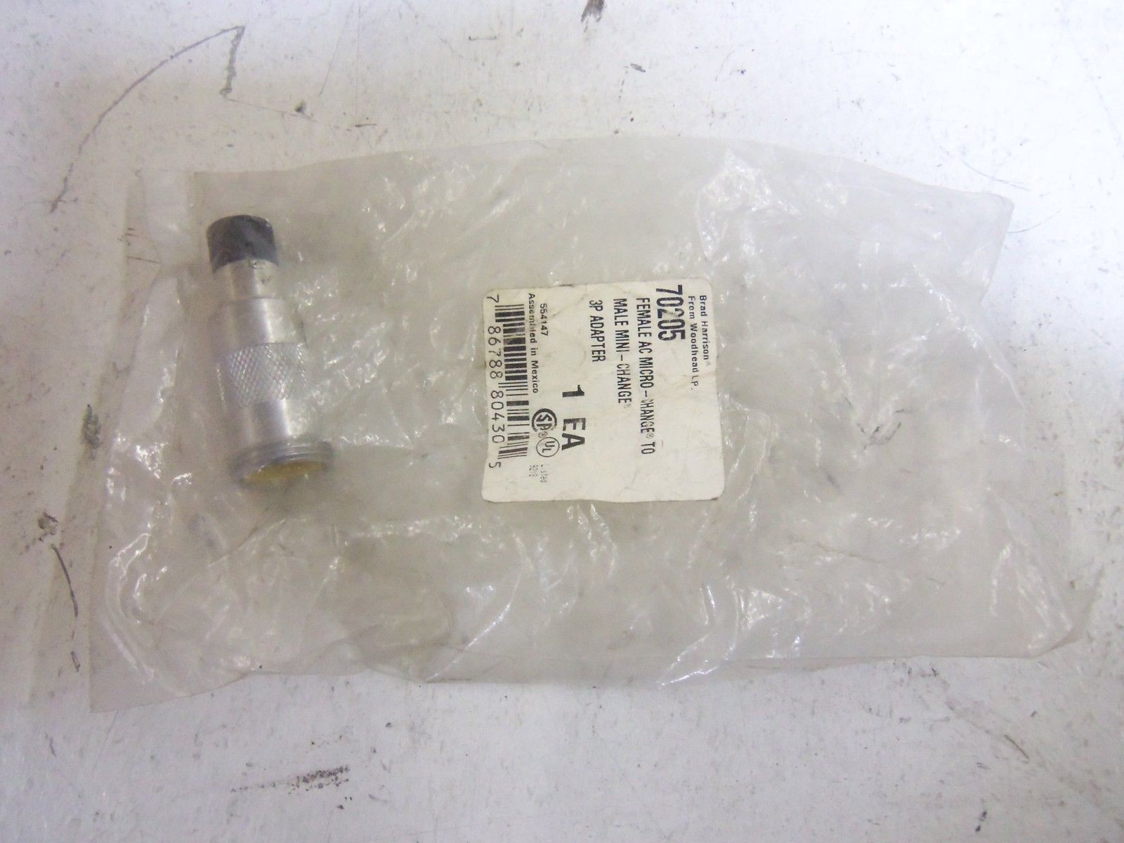 DANIEL WOODHEAD 70205 ADAPTER *NEW IN FACTORY BAG*
