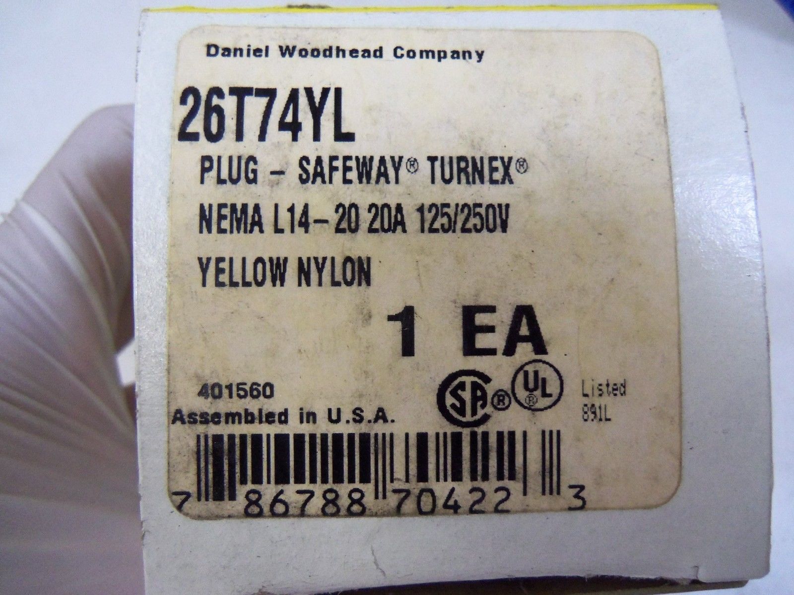 DANIEL WOODHEAD COMPANY 26T74YL *NEW IN BOX*
