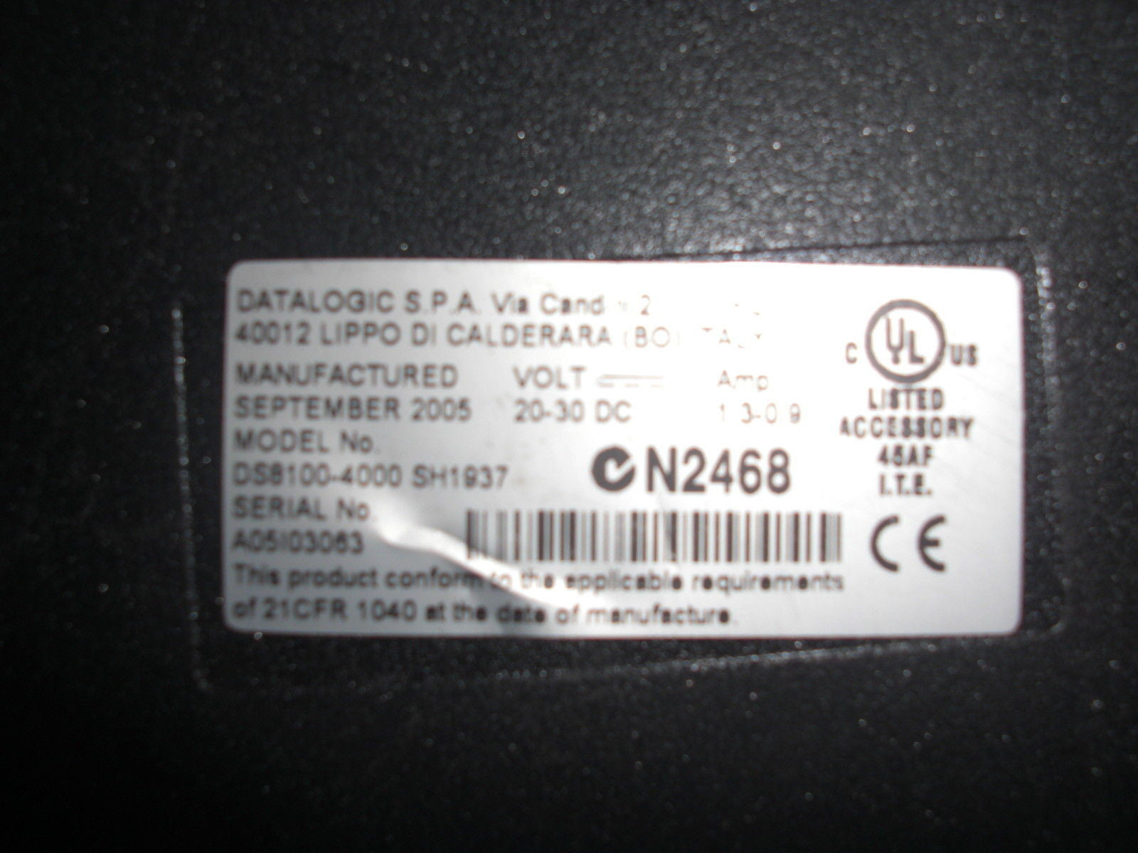 DATALOGIC DS8100-4000 SH1937 *USED*