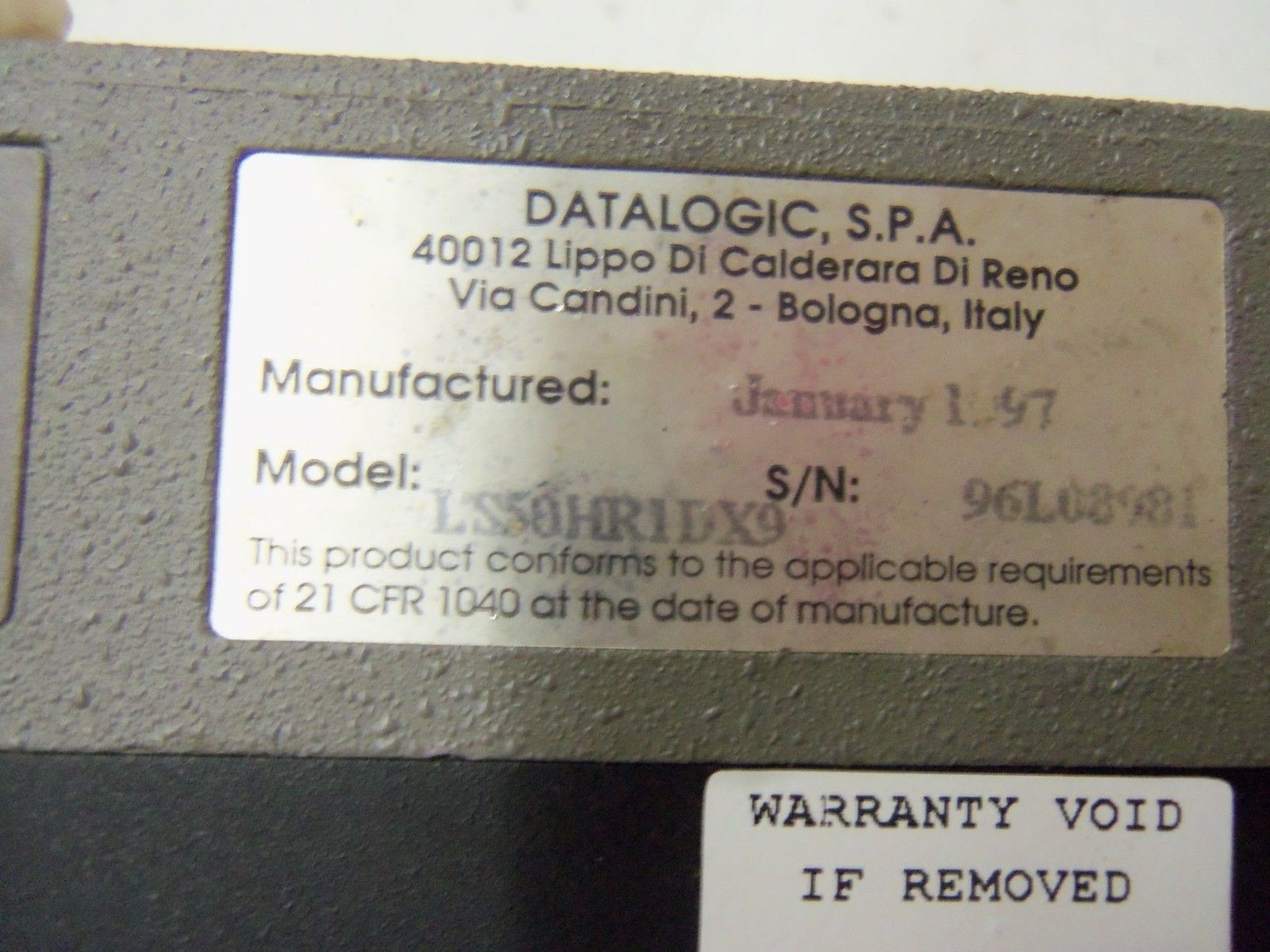 DATALOGIC LS50HR1DX9 BAR CODE SCANNER *NEW NO BOX*