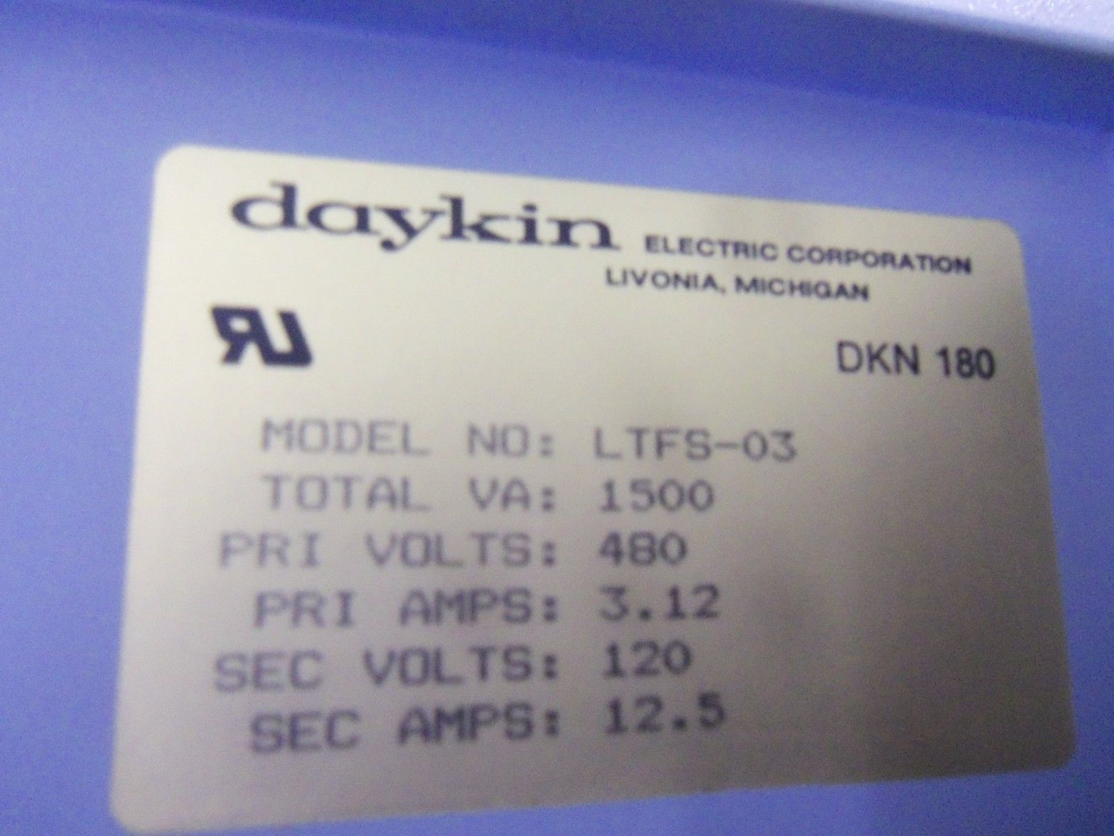 DAYKIN LTFS-03 *USED*