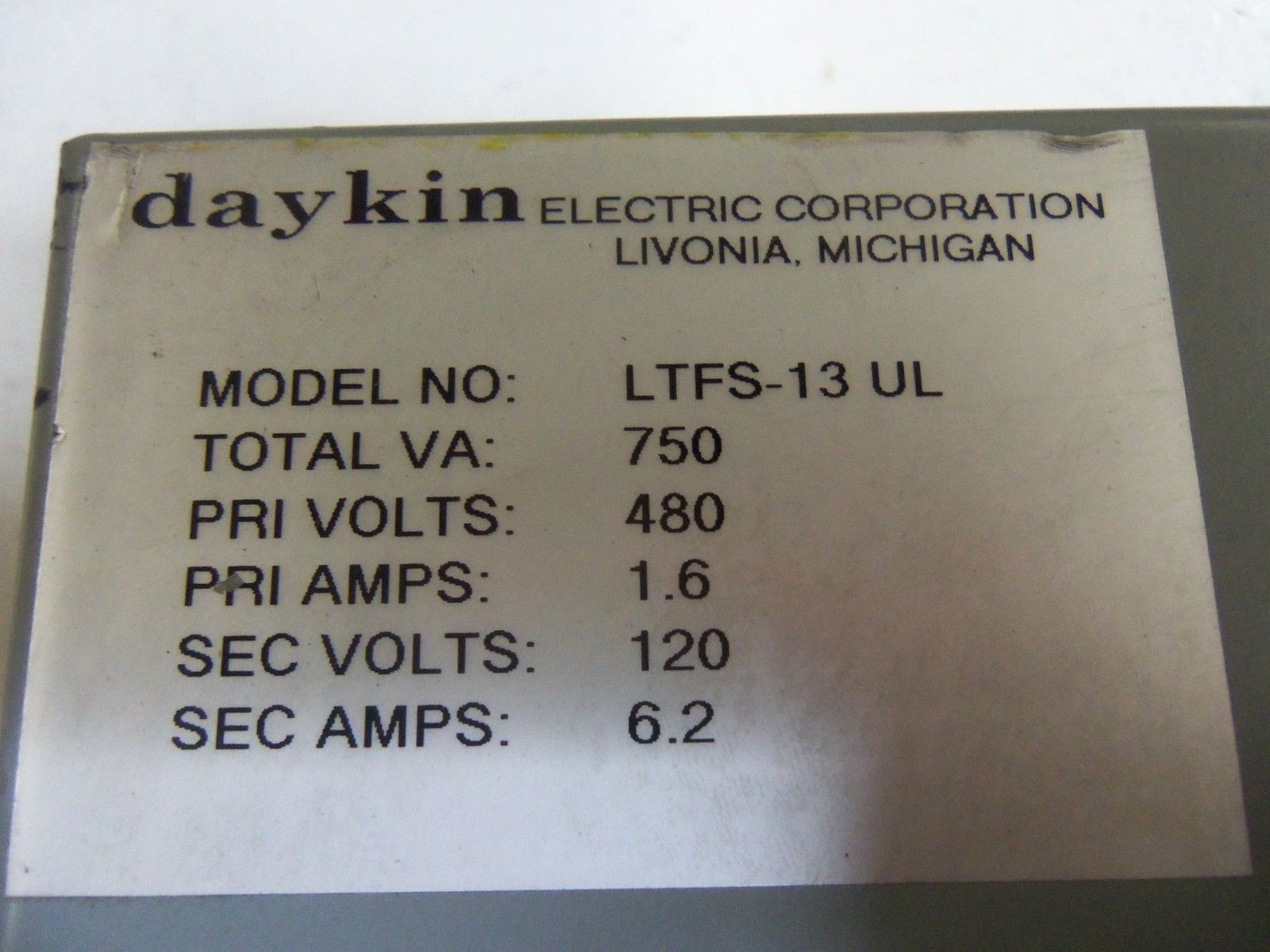 DAYKIN LTFS-13UL *USED*
