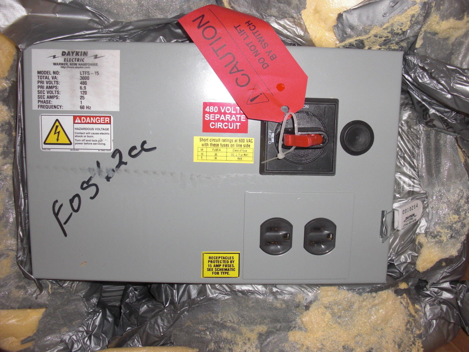 DAYKIN LTFS-15 *USED*