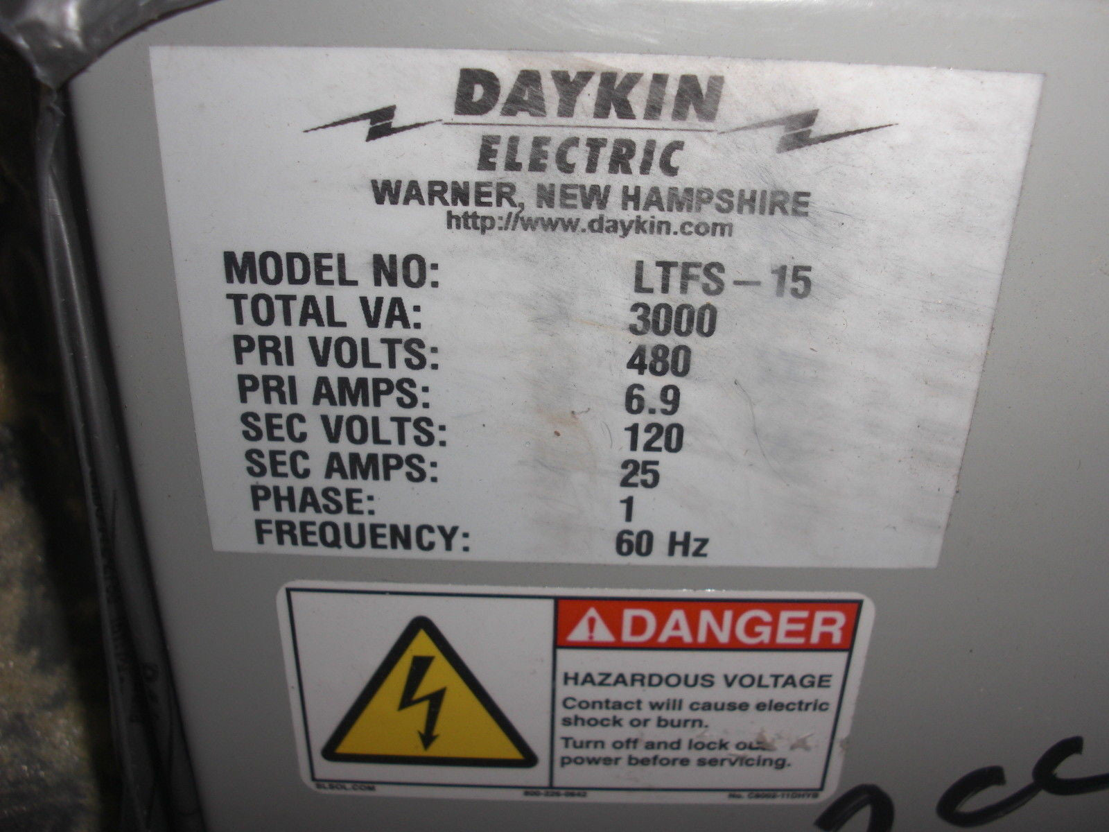 DAYKIN LTFS-15 *USED*