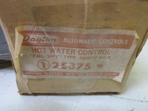 DAYTON 2E375 HOT WATER CONTROL *NEW IN BOX*