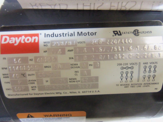 DAYTON 2N878J *NEW IN BOX*