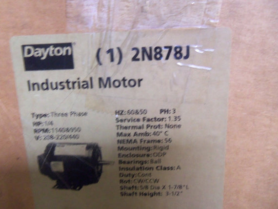 DAYTON 2N878J *NEW IN BOX*
