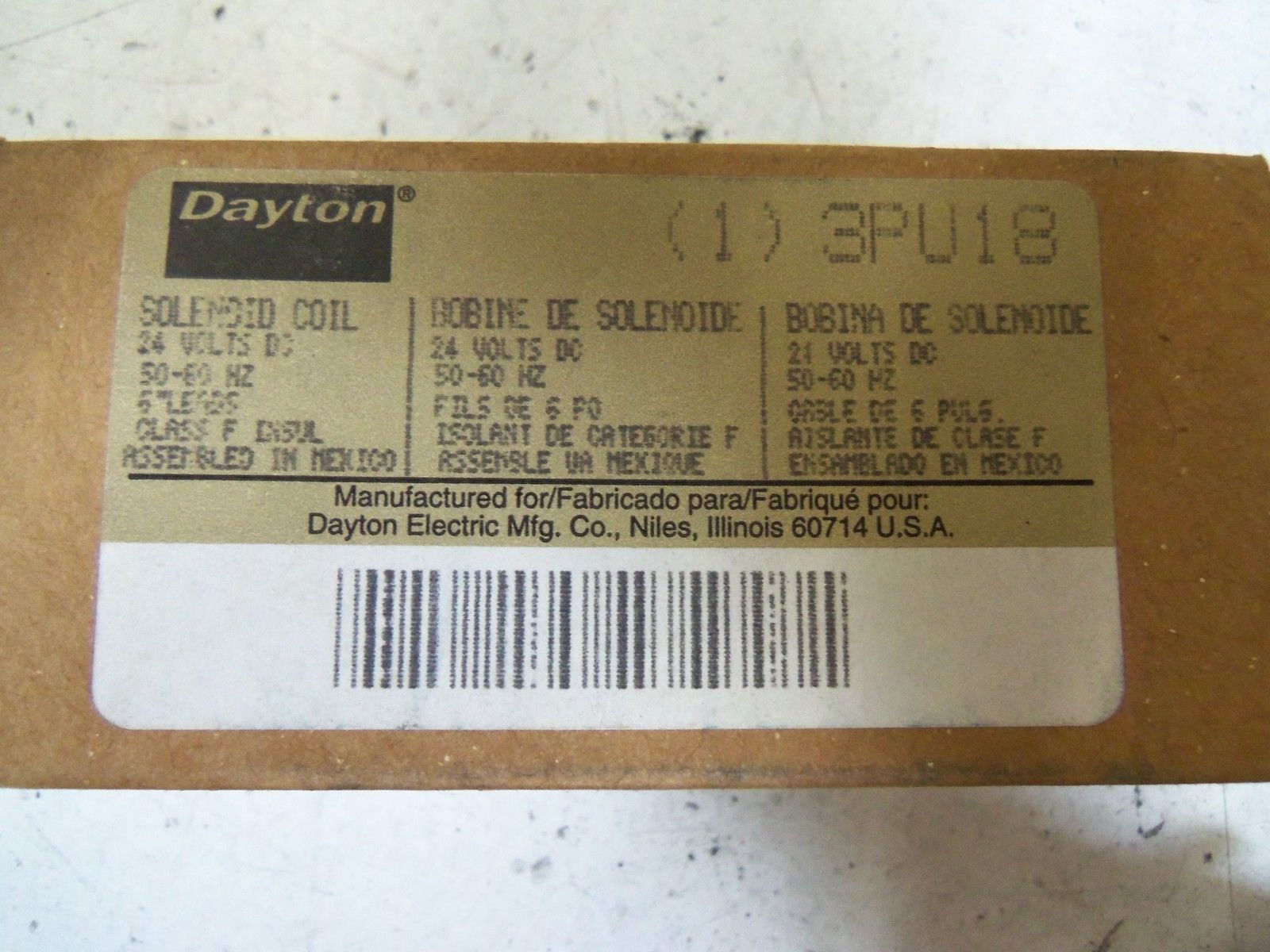 DAYTON 3PU18 *NEW IN BOX*